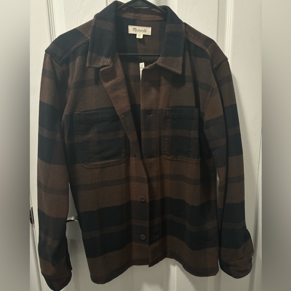 Madewell Men’s Boxy Shirt Jacket Flannel New with Tags
